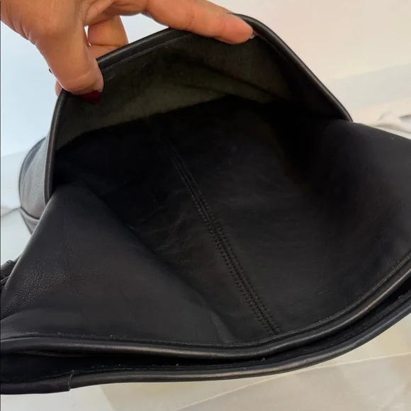 Coach Vintage 4153 Black Leather Messenger Bag❤️❤️❤️🎀 - Picture 9 of 15